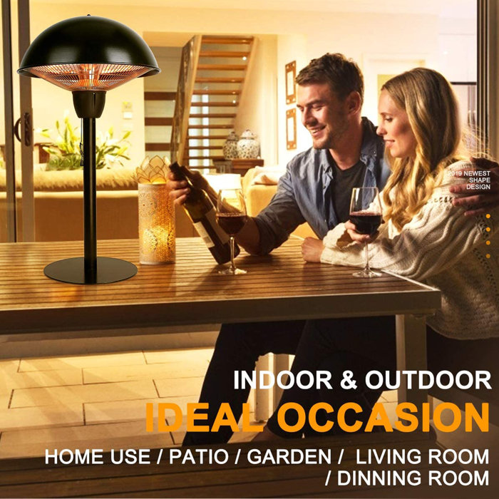 ZACHVO Electric Tabletop Patio Heater & Reviews Wayfair